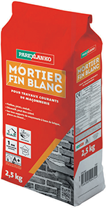 Mortier fin Blanc - 2,5kg